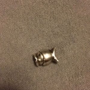 Silver PANDORA Charm Fish.